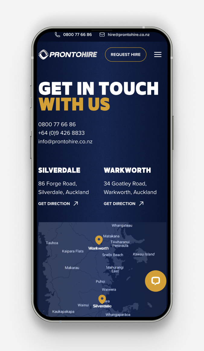 pronto hire mobile screen